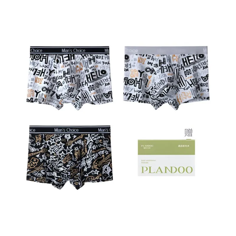 PLANDOO Underpants Men's 3 Pack-0