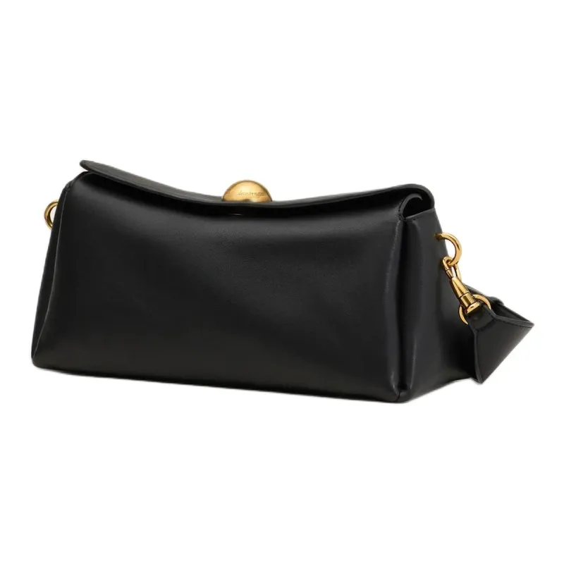 AMIPARIS Shiny Leather Shoulder Bag Women's Black-1