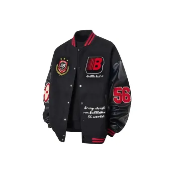 Pirkadat Baseball Jacket Unisex Black