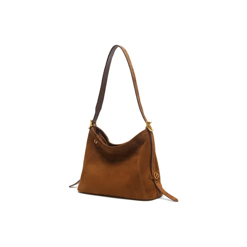 SUPERMERCY One Stroke Series Sheepskin One Shoulder Underarm Crossbody Bag Women's Multicolor Scheme-5