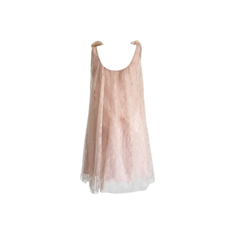 Udon House Slip Dress Women's Nude Pink-1