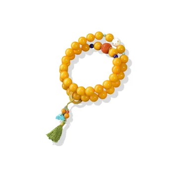 Gu He Amber/Beeswax Bracelets Unisex