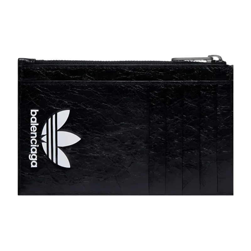 Balenciaga X Adidas Long Coin And Card Holder Black-1