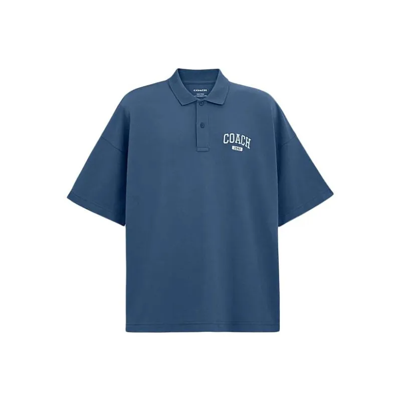 COACH SS24 Polo Shirt Men's Navy-0