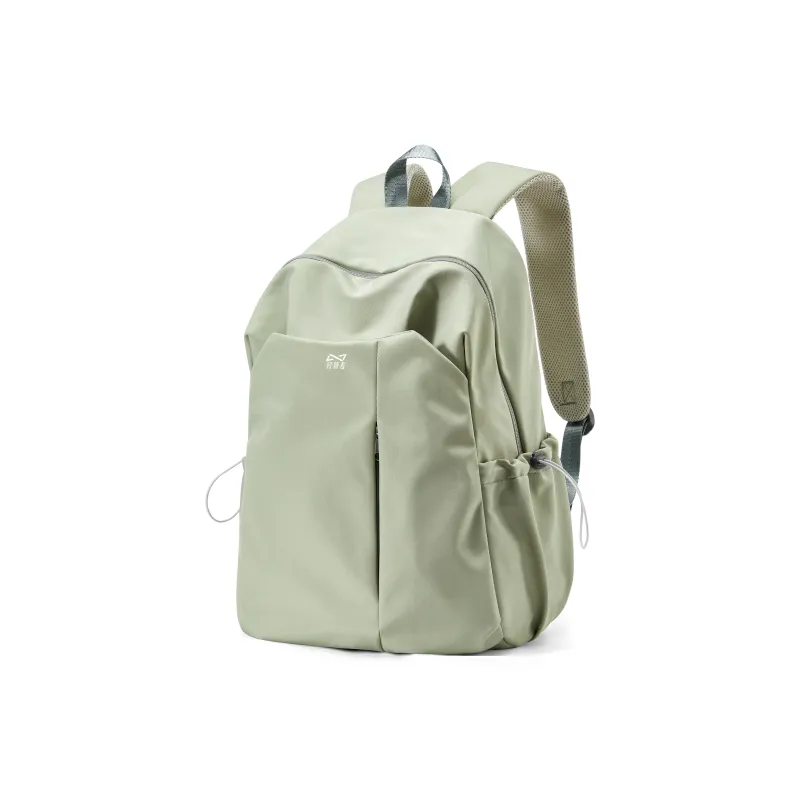 KEYSTREET Fabric Backpack Laptop Backpack Tubas Unisex Black/Ecru/Green/Blue/Burgundy-12