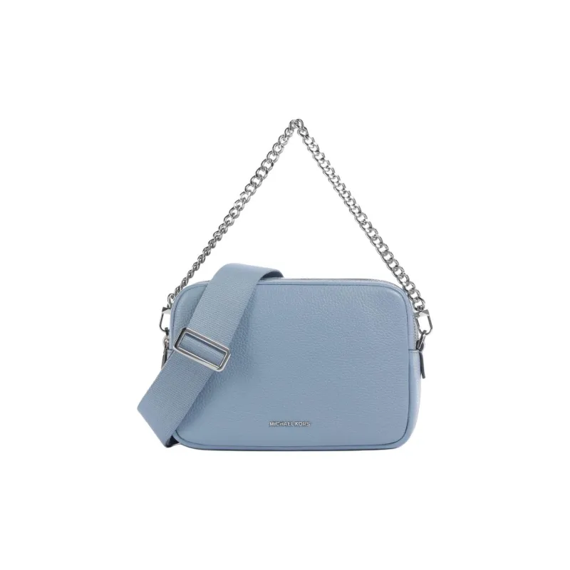 MICHAEL KORS Leather Shoulder Bag Women's Light Blue-1
