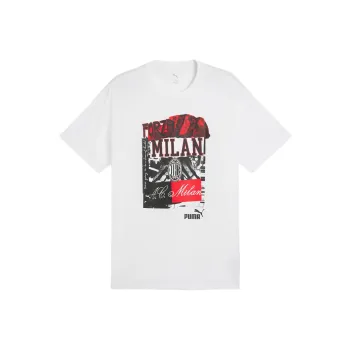 PUMA AC Beige Blue Ftblnrgy T Shirt Men's White
