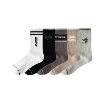 Cotton Gene Mid Calf Socks Men's Combo Set