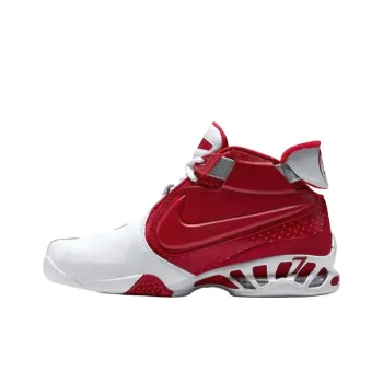 Nike Air Zoom Vick 2 Anti Slip Wear Resistant Soccer Shoes Unisex White Red