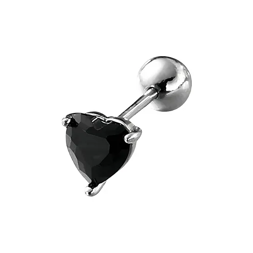 EAR PARTNER Silver Stud Earrings Unisex-9