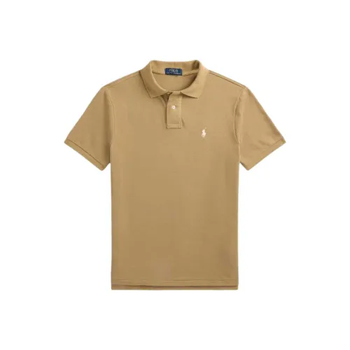 Polo Ralph Lauren SS25 Polo Shirt Men's Brown Yellow