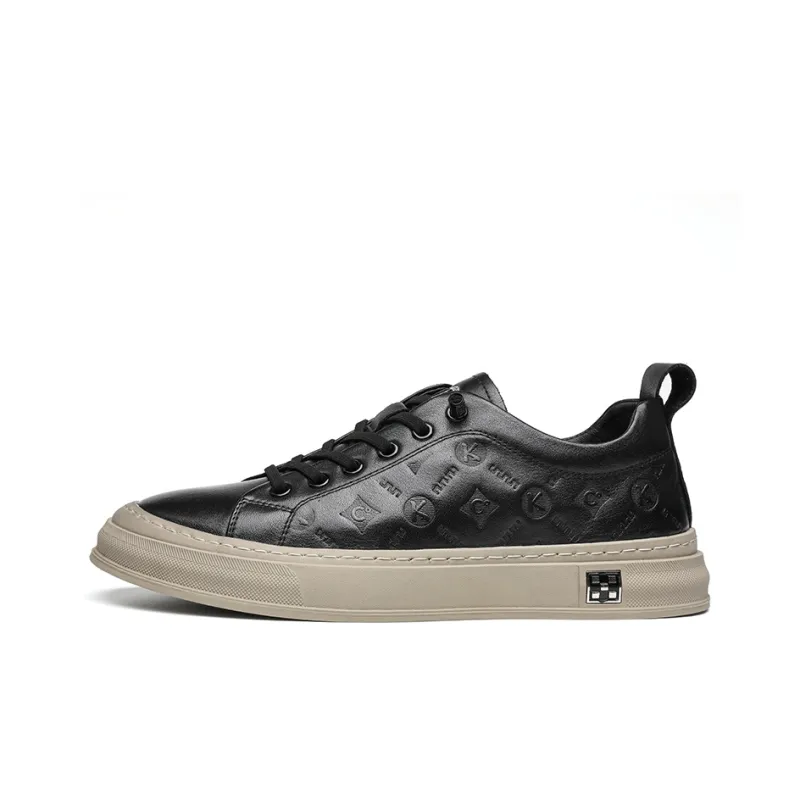 HD Slip Resistant Cushioning Abrasion Resistant Lightweight Breathable Low Top Skateboard Shoes Men's-0