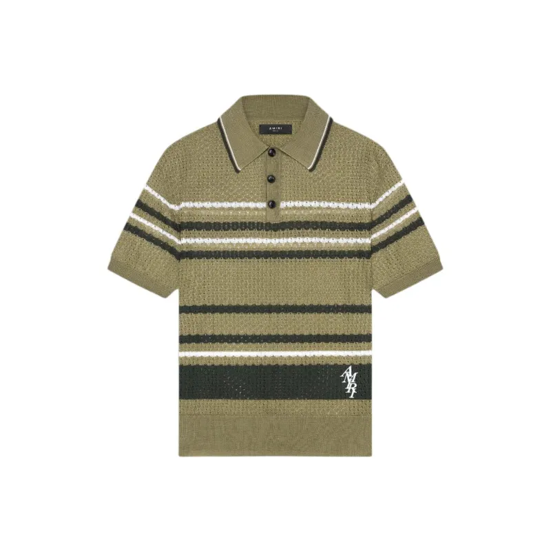 AMIRI SS24 Polo Shirt Men's Green-0