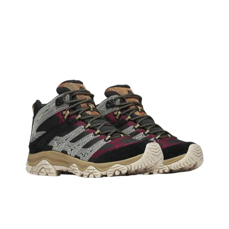 MERRELL Moab 3 Mid Stitch Black Coyote-2