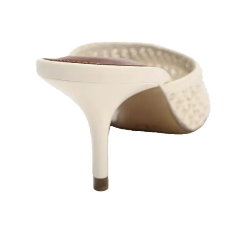 ZARA Abrasion Resistant Wrap toe Slippers Women's Ecru-3