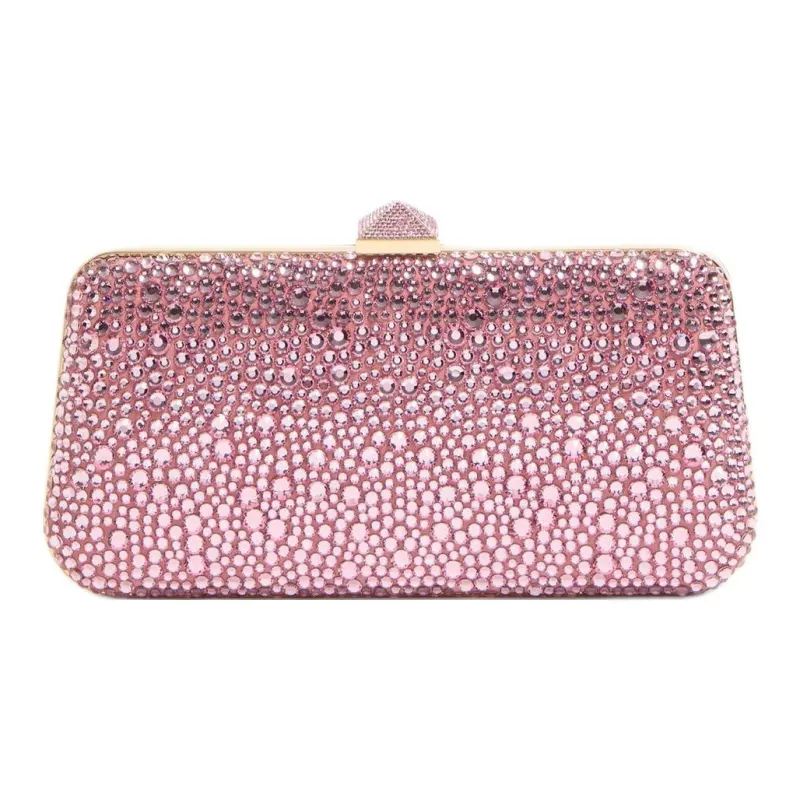 Valentino GARAVANICARRY SECRETS Rhinestone One Shoulder Clutch Regular Women's Light Pink-2