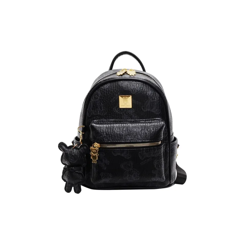 Yalu PU Backpack Women's White/Black/Pink/Brown-7