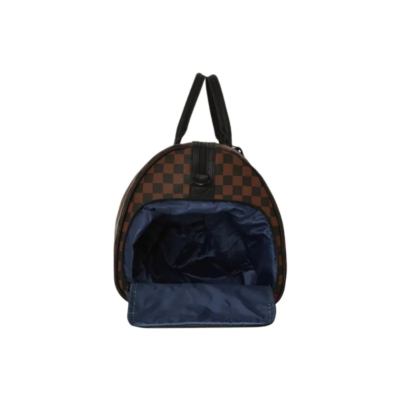 SPRAYGROUND Artificial Leather Travel Bag Unisex Brown-5