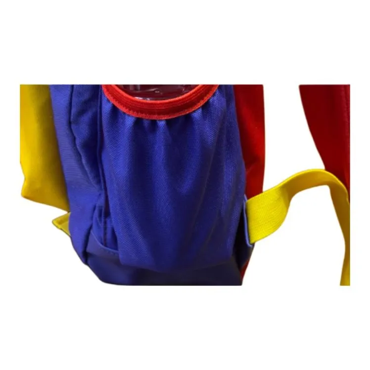 Disney Nylon Fabric Backpack Medium Size Kids' Bear Purple Yellow Color Scheme-5
