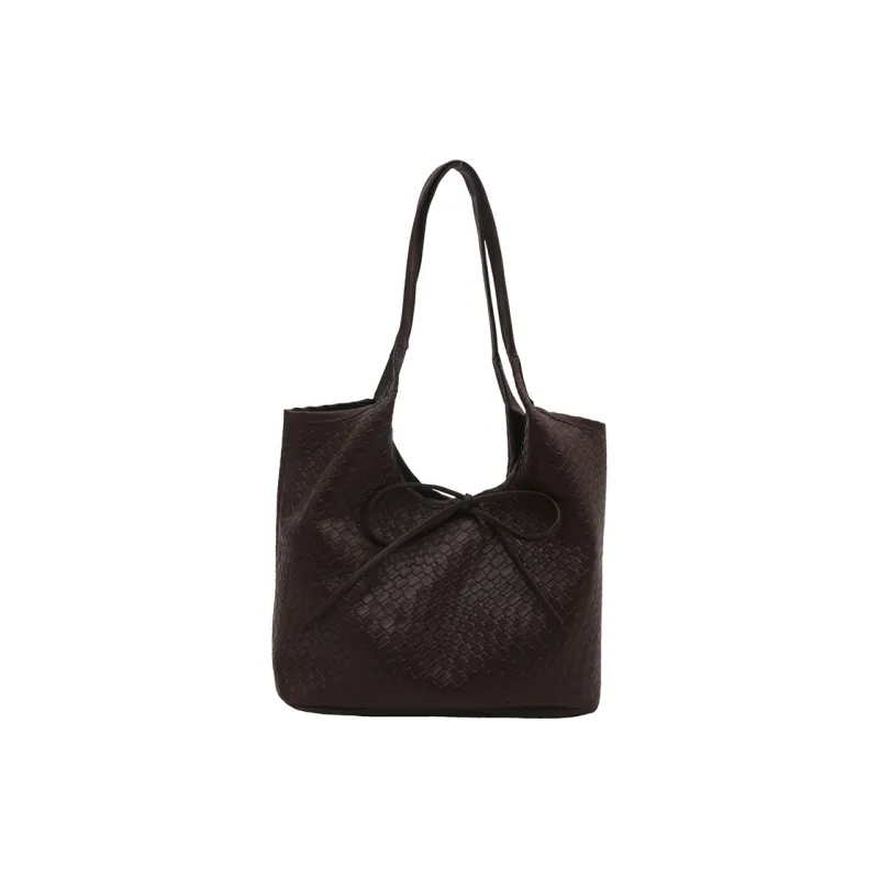 FCTOSSR PU Basket Bag Shoulder Bag Women's White/Black/Red/Coffee-16