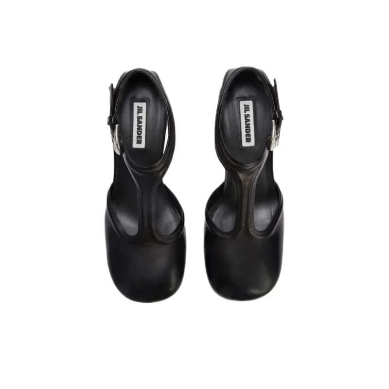 JIL SANDER Irregular Heel High Heels Women's Black-5