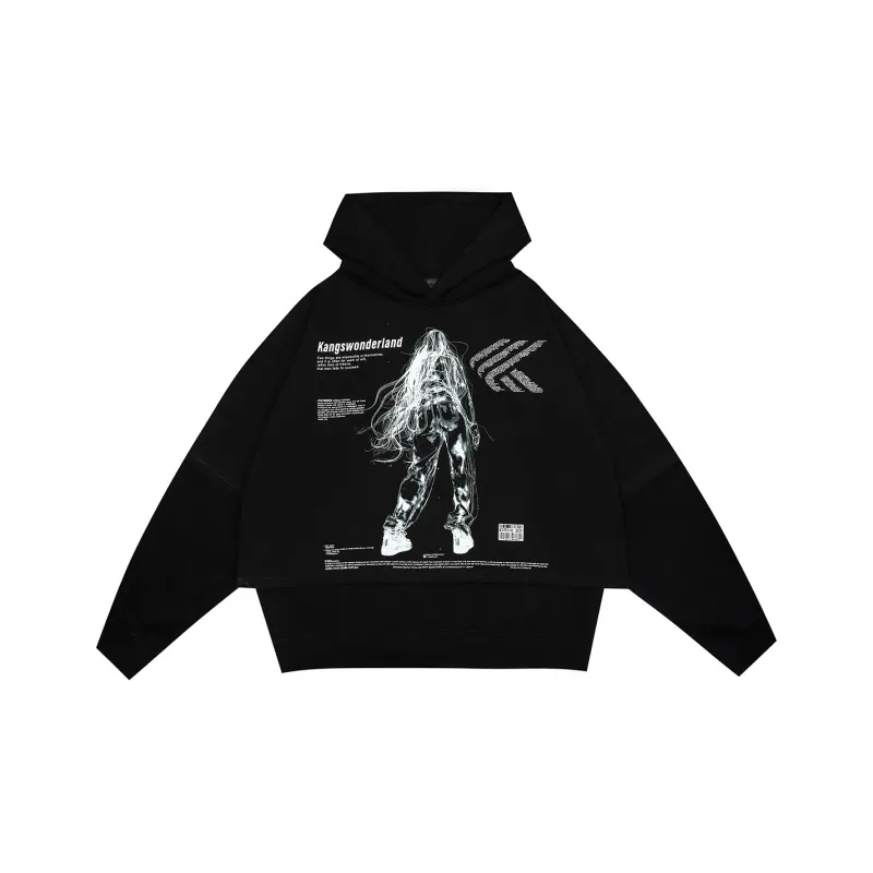 Kang's Wonderland Sweatshirt Unisex Black-0