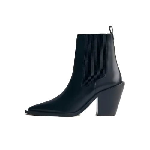 MANGO Chelsea Boots 8.5cm Women's Black