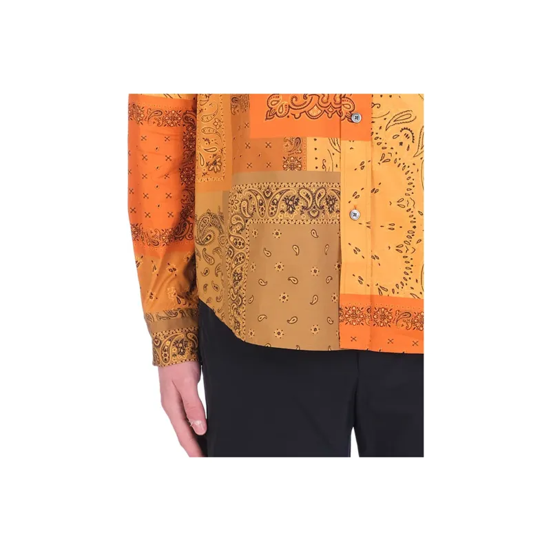 KENZO Shirts Men Orange-4