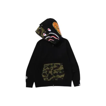 A BATHING APE 1st Camo Shark Full Zip Double Hoodie
