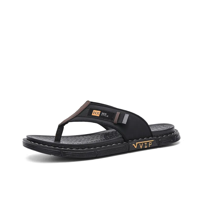 Shiozawa Rubber Sole Stitching Abrasion Resistant Flip Flops Men's-0