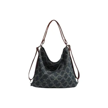 Yalu PU Shoulder Bag Women's Blue/Desert Brown/Jasper