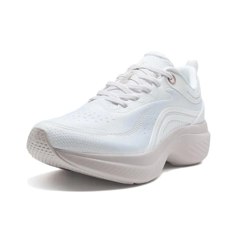 XTEP Abrasion Resistant Coverage Low Top Casual Running Shoes Women's Classic White-1
