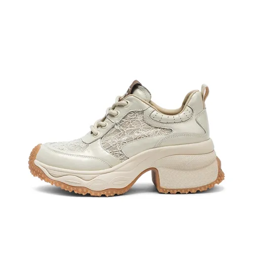 Coup De Foudre Abrasion Resistant Height Increasing Low Top Chunky Sneakers Women's