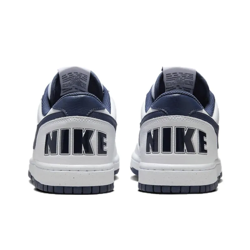 Nike Big Nike Low White/Midnight Navy-4