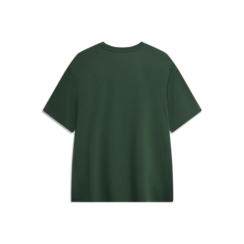 LiNing Sports Life Collection T Shirt Unisex Maple Green-1