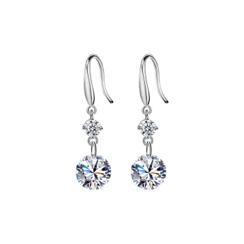 QUIET LOVE Alloy With Zircon Drop Earrings Women's