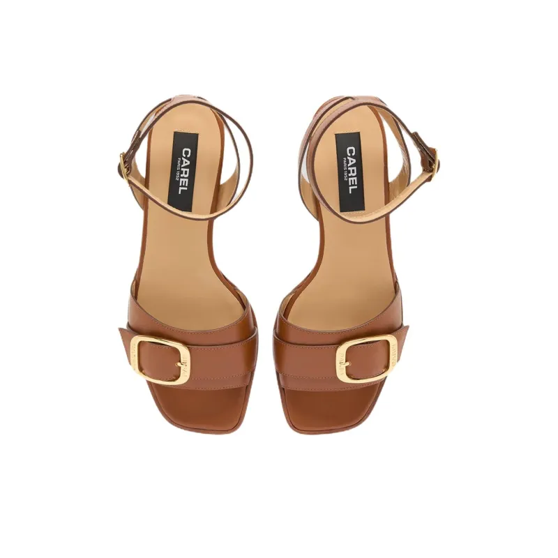 Carel Françoise One Strap Sandals Women's Brown-3