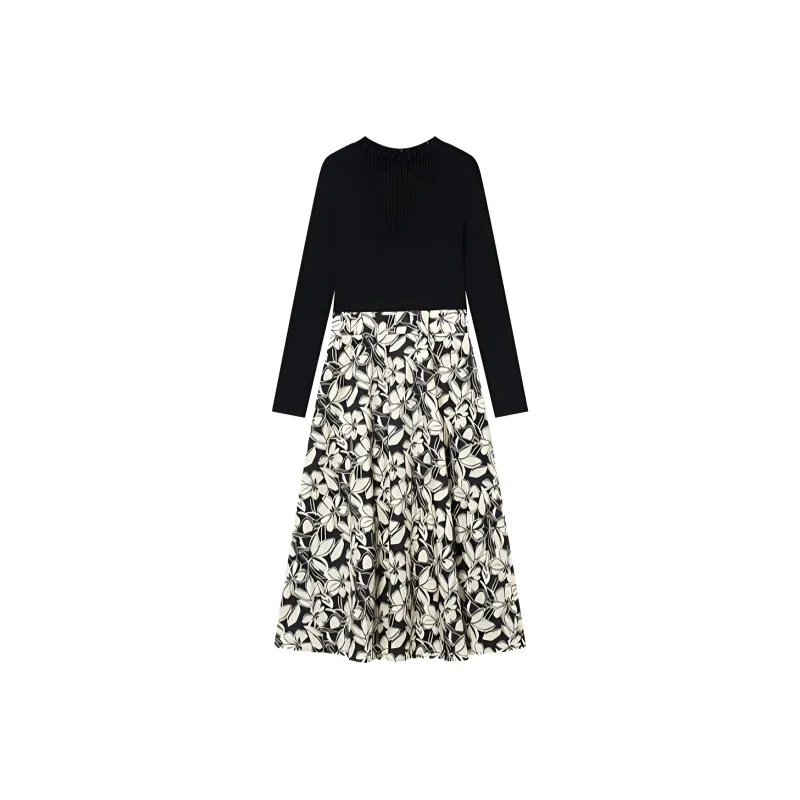 Goodland Long Sleeved Dresses Women's Black-1