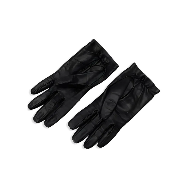 CHANEL Lambskin Gloves Women's Black-1