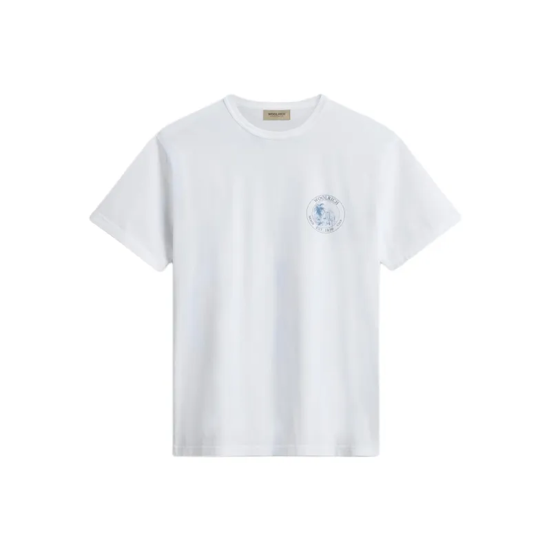 WOOLRICH Logo Printed Crewneck T Shirt-0