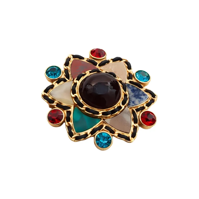 CHANEL 1995 Gripoix Brooch-2
