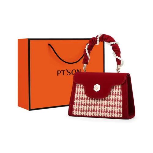PT'SON Fabric Shoulder Bag, Crossbody Bag, Handbag Regular Women's Burgundy