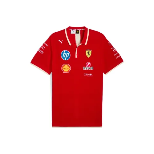 PUMA Scuderia Ferrari Racing Collection Polo Shirt Men's Red