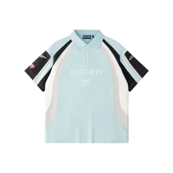 FILA FUSION x DUCATI Polo Shirt Men's Icy Mysterious Blue