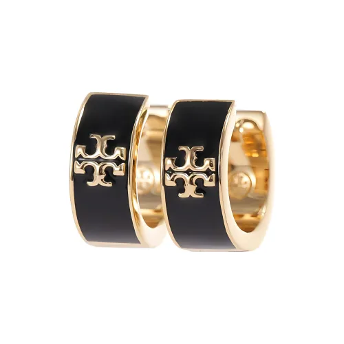 TORY BURCH Kira Enamel Huggie Hoop Earrings