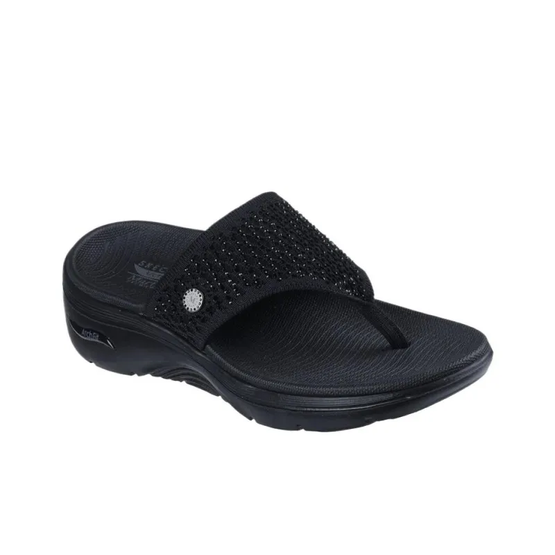 Skechers GO Walk Arch Fit 2.0 Flip Flops Women's Black-2