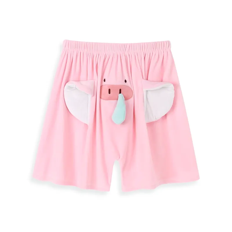 Vine Color Pajama Pants Unisex Pink-0