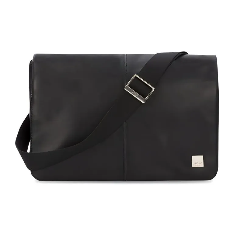 KNOMO Cow Leather Shoulder Bag, Crossbody Bag Regular Men's Black-0
