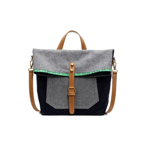 Yalu PU Portable Crossbody Bag, Shoulder Bag Women's Gray/Dark Blue