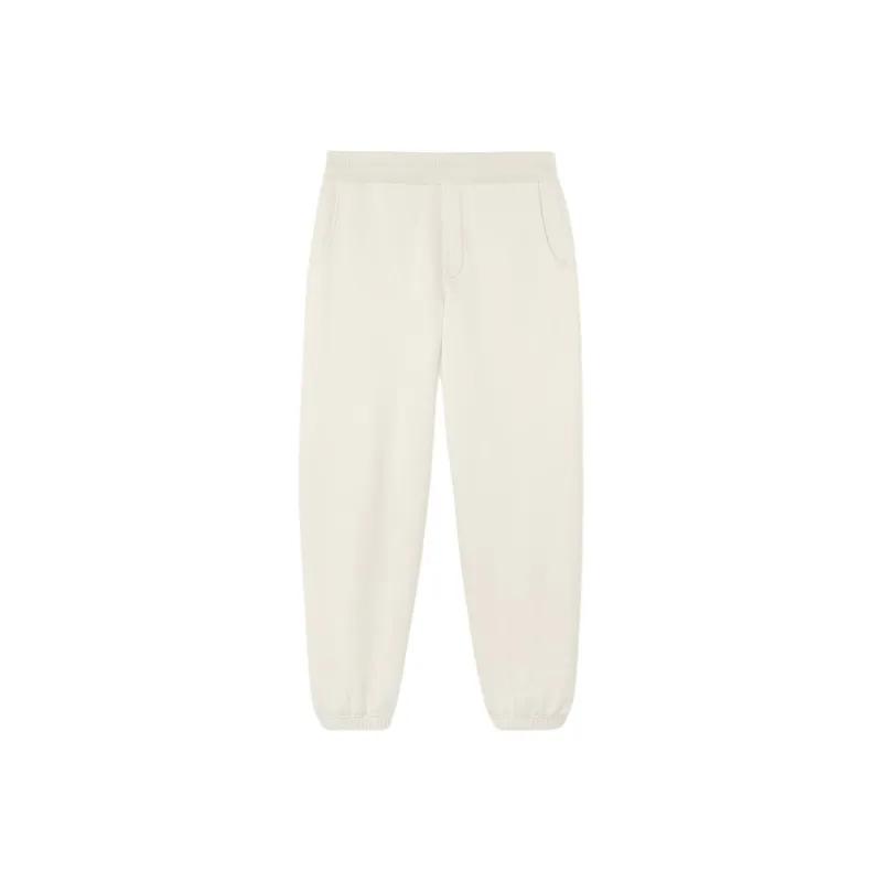 Loro Piana Knitted Sweatpants Men's Cream White-0